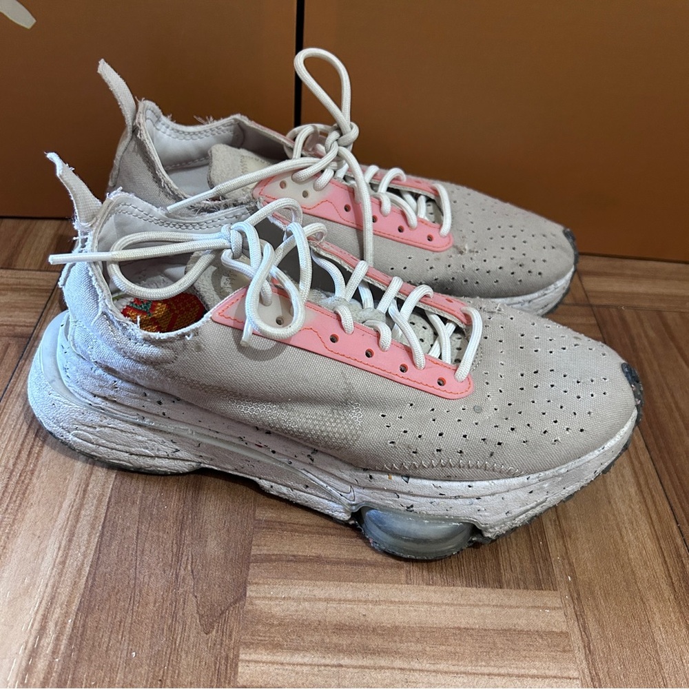 Nike Womens Air Zoom Type Crater Cream Beige Sneakers Sz 6W - Picture 5 of 6